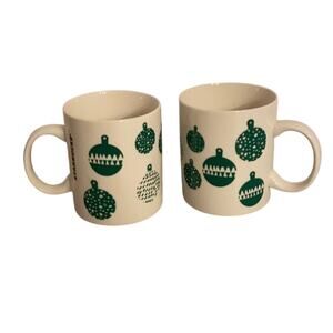 Starbucks 2016 Christmas holiday coffee mugs green